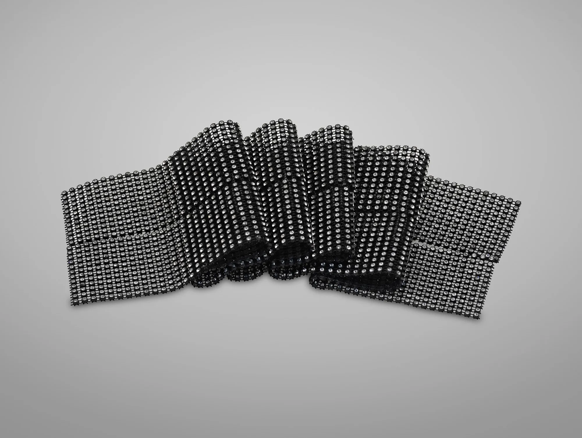 C90102  Black Crystal Cloth 9.18M